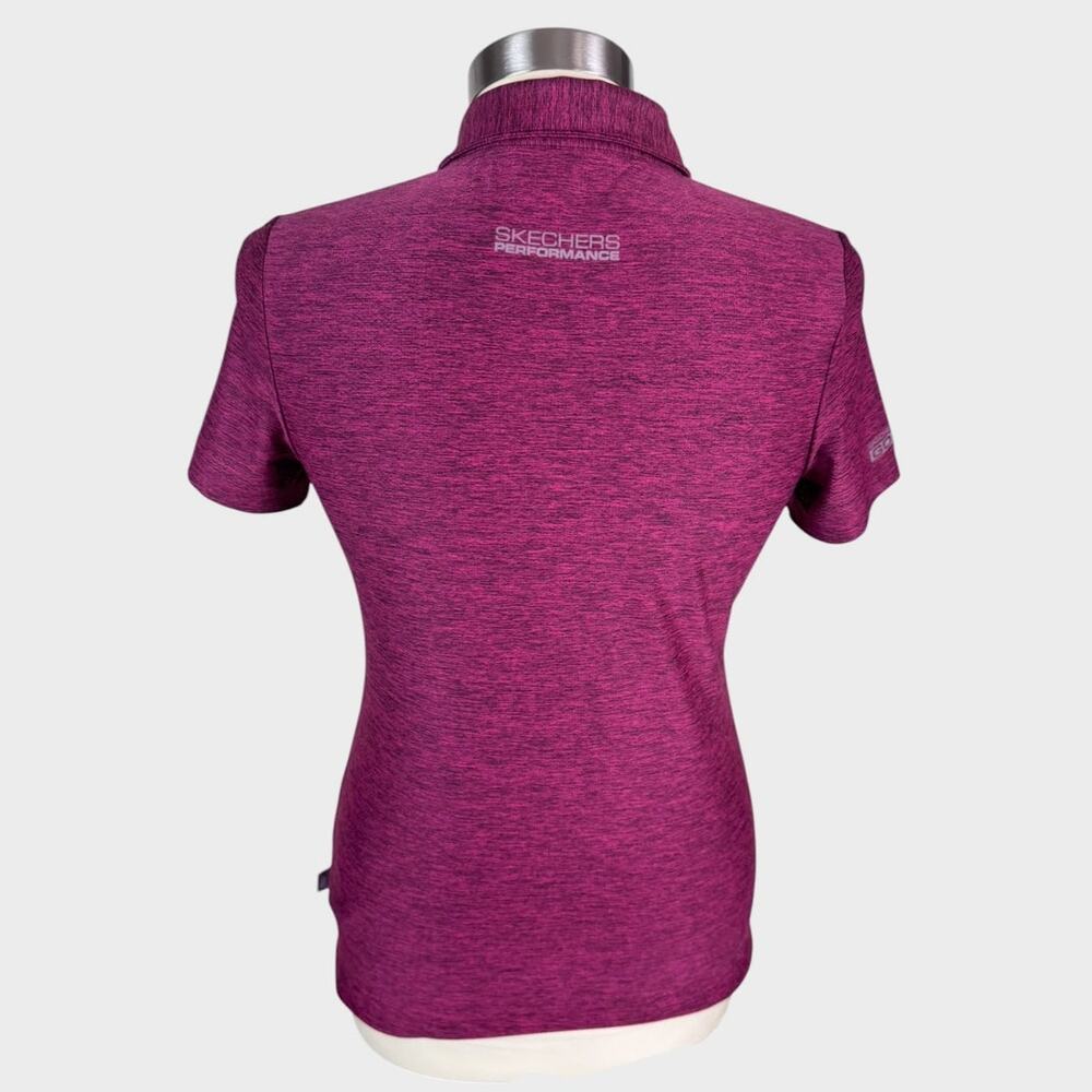 Skechers Performance Golf XS Short Sleeve Womens Polo Shirt Purple - Picture 2 of 6